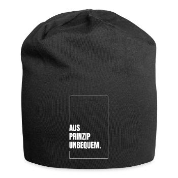 Aus Prinzip. - Jersey-Beanie - Schwarz - Vorne