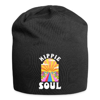 Âme hippie - Bonnet en jersey - noir - Devant