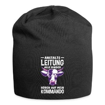 Anstaltsleitung Chef Leitung - Jersey-Beanie - Schwarz - Vorne