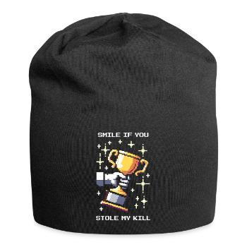 Souris quand tu me voles ma mise à mort | Pvp - Bonnet en jersey - noir - Devant
