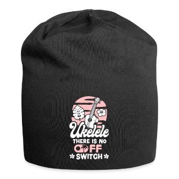 Ukulélé hawaïen Ukulélé Ukulélé là-bas - Bonnet en jersey - noir - Devant