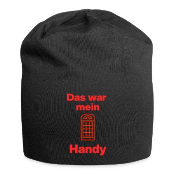 Das war mein Handy – Retro Call! Damals, früher  - Jersey-Beanie - Schwarz - Vorne
