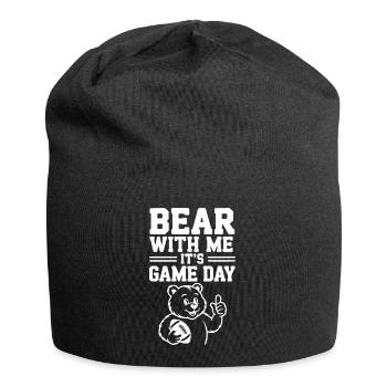 Bear With Me, It’s Game Day - Jersey Beanie - black - Front