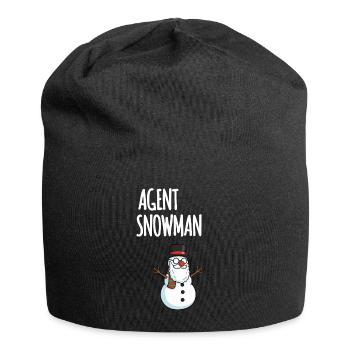 Agent Snowman - Jersey-Beanie - Schwarz - Vorne