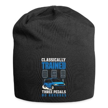 Manual car, classically trained - Jersey Beanie - black - Front