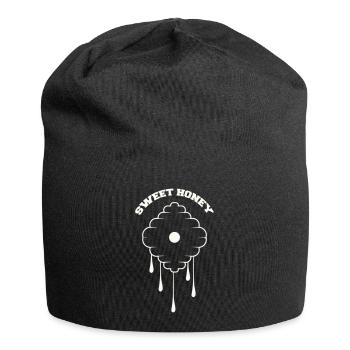 Conception de goutte en nid d’abeille - Bonnet en jersey - noir - Devant