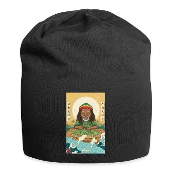 Kawaii Weed Smoker - Jersey-Beanie - Schwarz - Vorne
