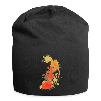 Musique Style aquarelle - Bonnet en jersey - noir - Devant