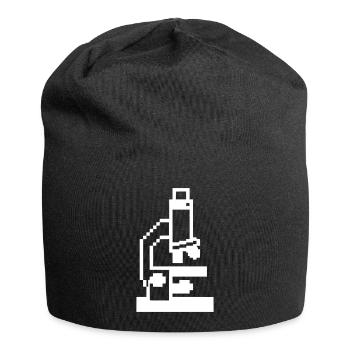 Pixel Mikroskop 8-Bit Labor - Jersey-Beanie - Schwarz - Vorne