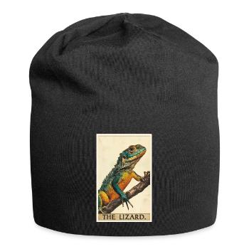 Eidechsen Eidechse - Jersey-Beanie - Schwarz - Vorne