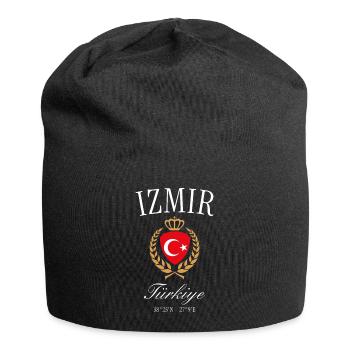 İzmir Türkei Wappen Krone – Reise Souvenir - Jersey-Beanie - Schwarz - Vorne