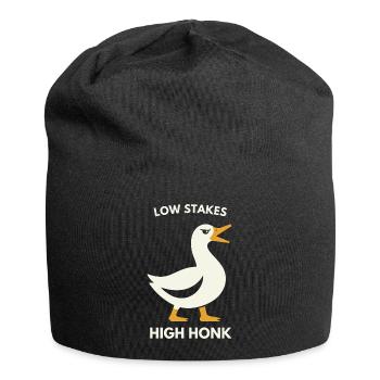 Low Stakes High Honk Duck Tee - Jersey Beanie - black - Front
