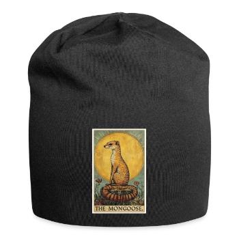 La mangouste de la mangouste - Bonnet en jersey - noir - Devant