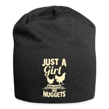 Farmer Rooster Flock Poultry Chicken - Jersey-Beanie - Schwarz - Vorne