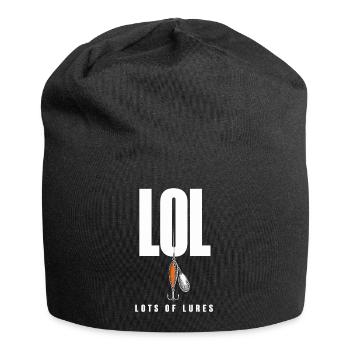 LOL Beaucoup de leurres, motif drôle de pêcheur pour - Bonnet en jersey - noir - Devant