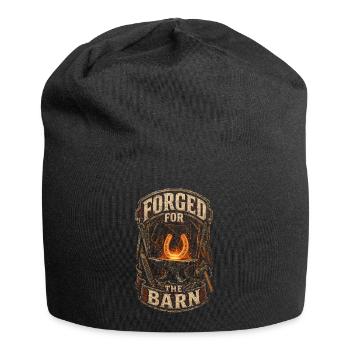 Hufschmied Hufschmiede Forged For The Barn - Jersey-Beanie - Schwarz - Vorne