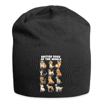  Britische Hunderassen-diagramm Niedliche - Jersey-Beanie - Schwarz - Vorne
