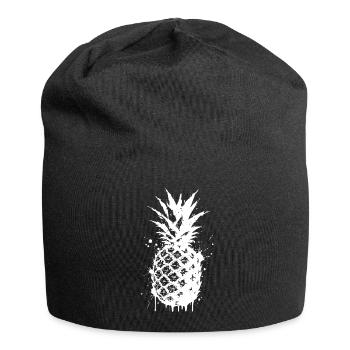 Splashed pineapple spray - Jersey Beanie - black - Front