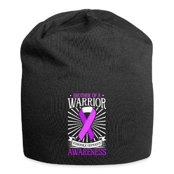 Bruder eines Kämpfers - EOE Awareness - Jersey-Beanie - Schwarz - Vorne