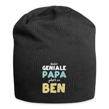 Dieser Geniale Papa Gehört Zu Ben - Jersey-Beanie - Schwarz - Vorne