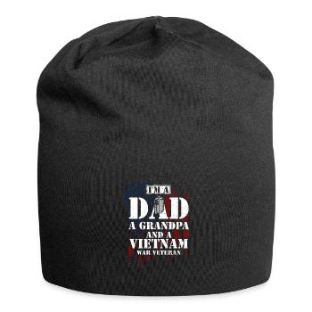 I'm A Dad A Grandpa And A Vietna... - Jersey Beanie - black - Front