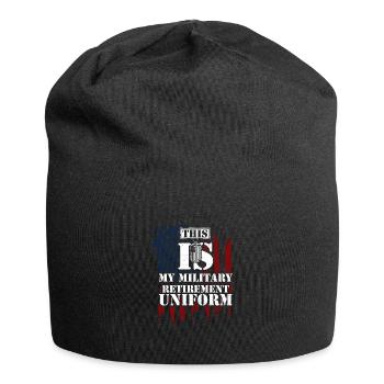 This Is My Military Retirement U... - Jersey Beanie - black - Front
