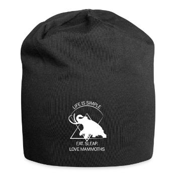 Drôle de mammouth Âge de pierre Conception de l’âge de glace Préhistorique - Bonnet en jersey - noir - Devant