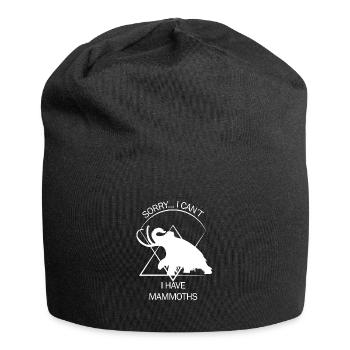 Drôle de mammouth âge de pierre âge glaciaire conception préhistorique - Bonnet en jersey - noir - Devant