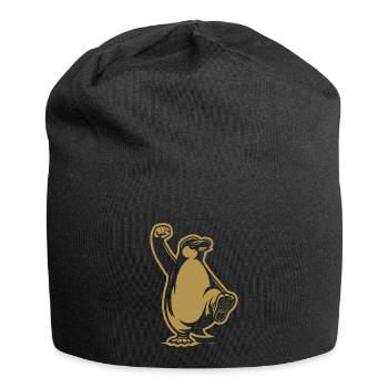 Résistez à la protestation Grunge des Pingouins - Bonnet en jersey - noir - Devant