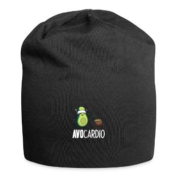 Funny Avocado Cardio Partner Cute Running Seed - Jersey Beanie - black - Front