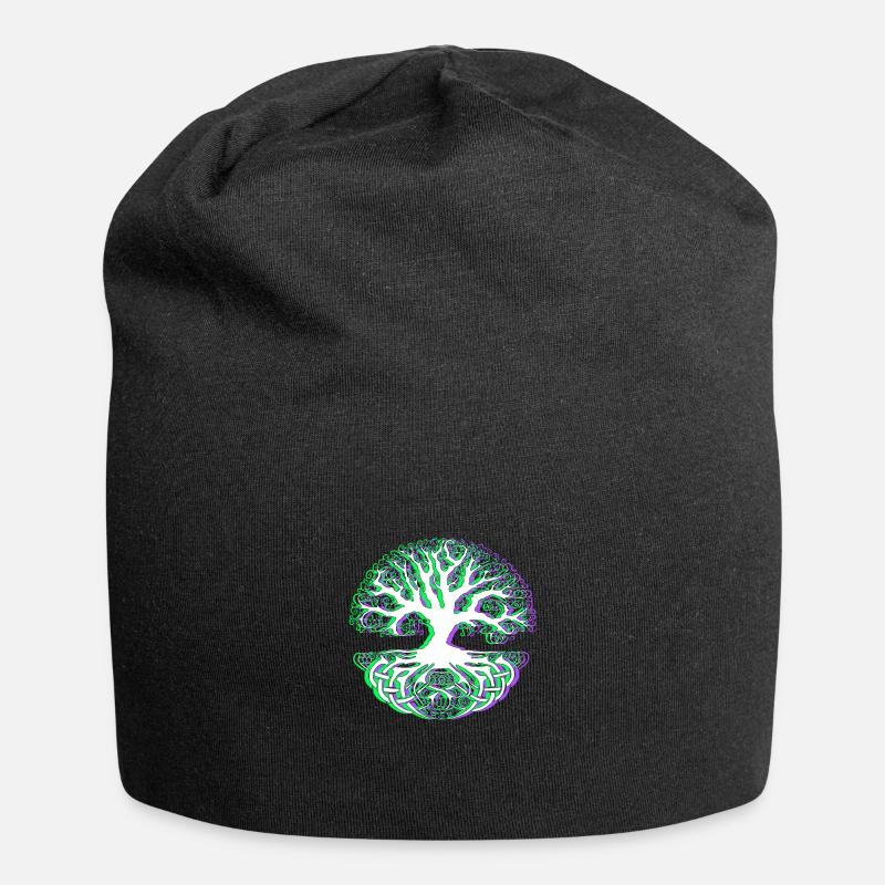 Celtic knot - Jersey Beanie - black