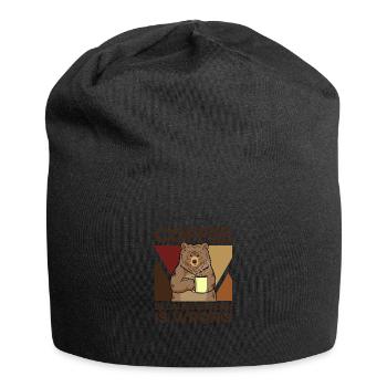 Coffee Because Murder Is Wrong - Jersey Beanie - black - Front