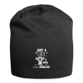 Juste une fille qui aime Koalas doux Koala - Bonnet en jersey - noir - Devant