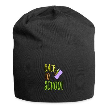 school back to school - Jersey-Beanie - Schwarz - Vorne