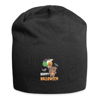 Ours Ballons d’Halloween pour enfants Ours mignons - Bonnet en jersey - noir - Devant