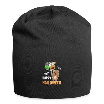 Quokka Halloween Ballons Enfants Animaux Mignons - Bonnet en jersey - noir - Devant