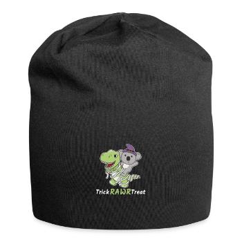 Koala Trick Rawr Treat T-Rex Mummy Costume - Jersey Beanie - black - Front