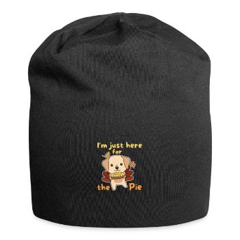 thanksgiving day outfits turkey Labrador with pie - Jersey Beanie - black - Front