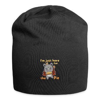Tenue du jour de Thanksgiving Rhino de dinde avec tarte - Bonnet en jersey - noir - Devant