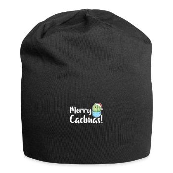 Merry Cactma's Funny Cacti Plants Wordplay - Jersey Beanie - black - Front