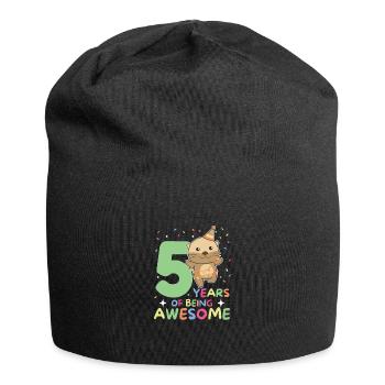 Loutre pour les enfants de 5 ans - Bonnet en jersey - noir - Devant