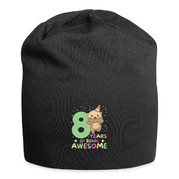 Loutre pour ses enfants de 8 ans - Bonnet en jersey - noir - Devant