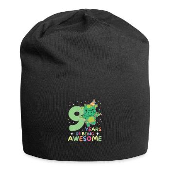 Dragon pour les enfants de 9 ans de neuf ans - Bonnet en jersey - noir - Devant