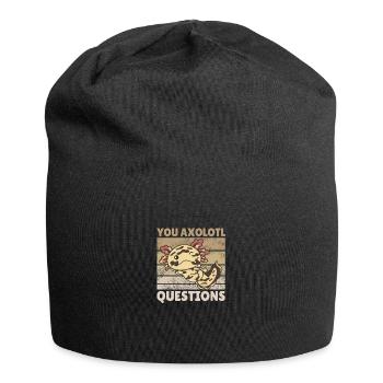 Axolotl lover cute animals children axolotl - Jersey Beanie - black - Front