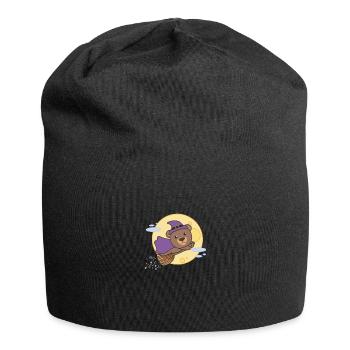 Bear Halloween Witch Children Witches Costume - Jersey Beanie - black - Front