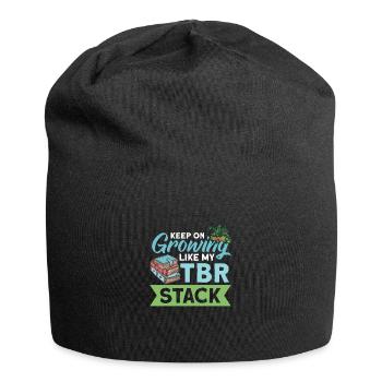 Book lover design with books for literature - Jersey Beanie - black - Front
