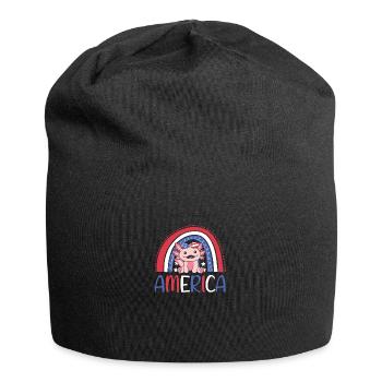 4 juillet American Axolotl for Kids USA - Bonnet en jersey - noir - Devant