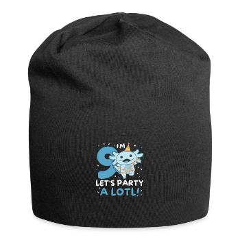 9ème anniversaire Axolotl neuf ans doux Axolotls - Bonnet en jersey - noir - Devant