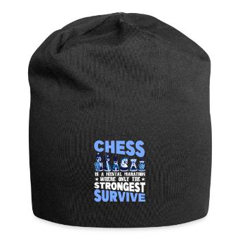 Chess Chess piece King Pawn Dream - Jersey Beanie - black - Front