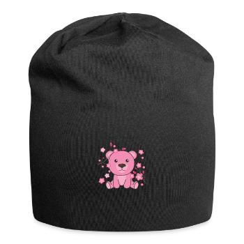 Bear cute animals for kids kawaii - Jersey Beanie - black - Front